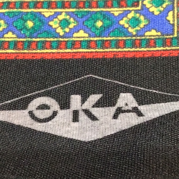 Vintage Paisley red & black scarf EUC, made in Italy - Picture 7 of 7